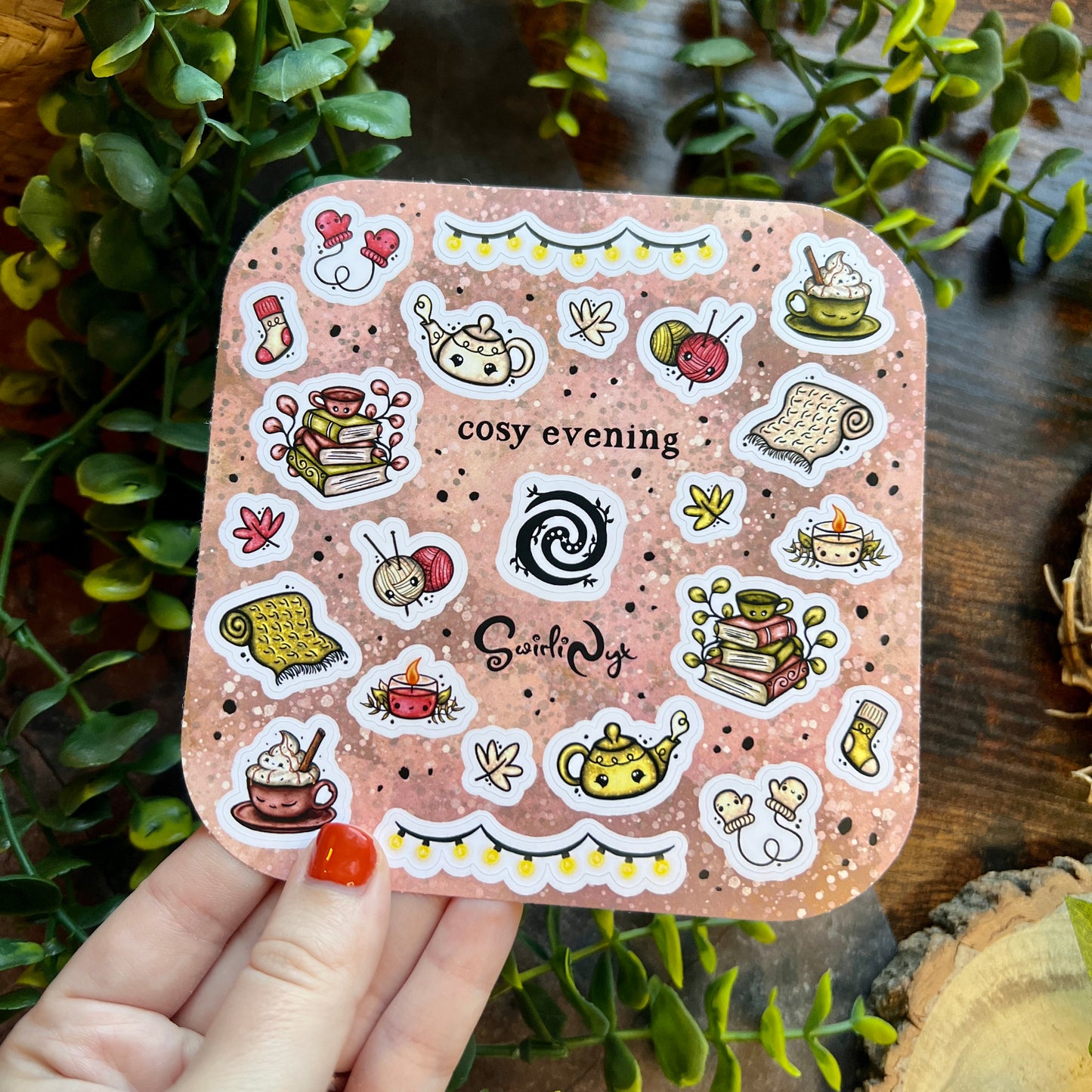 SECOND Neutral Cosy Evening Sticker Sheet