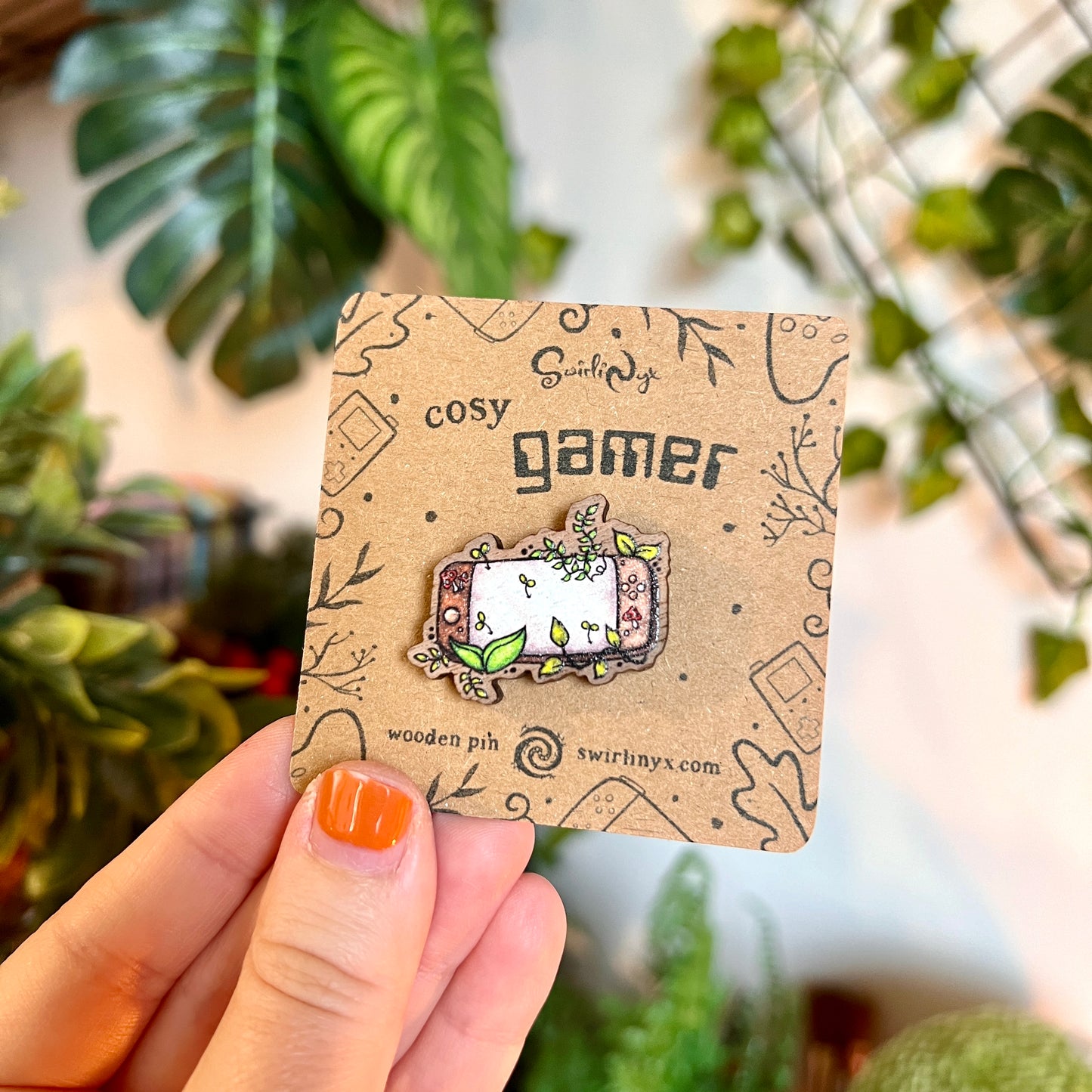 Cosy Gamer Wooden Pin