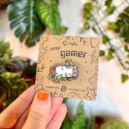 Cosy Gamer Wooden Pin