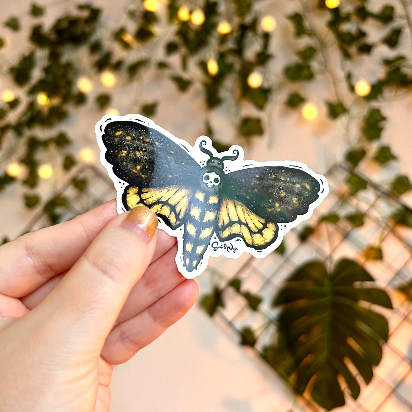 Death Moth Clear Sticker