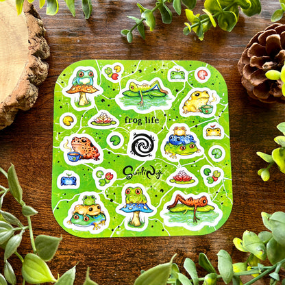 Tropical Frog Life Sticker Sheet
