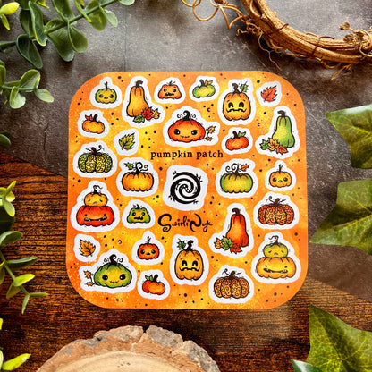 Orange Pumpkin Patch Sticker Sheet