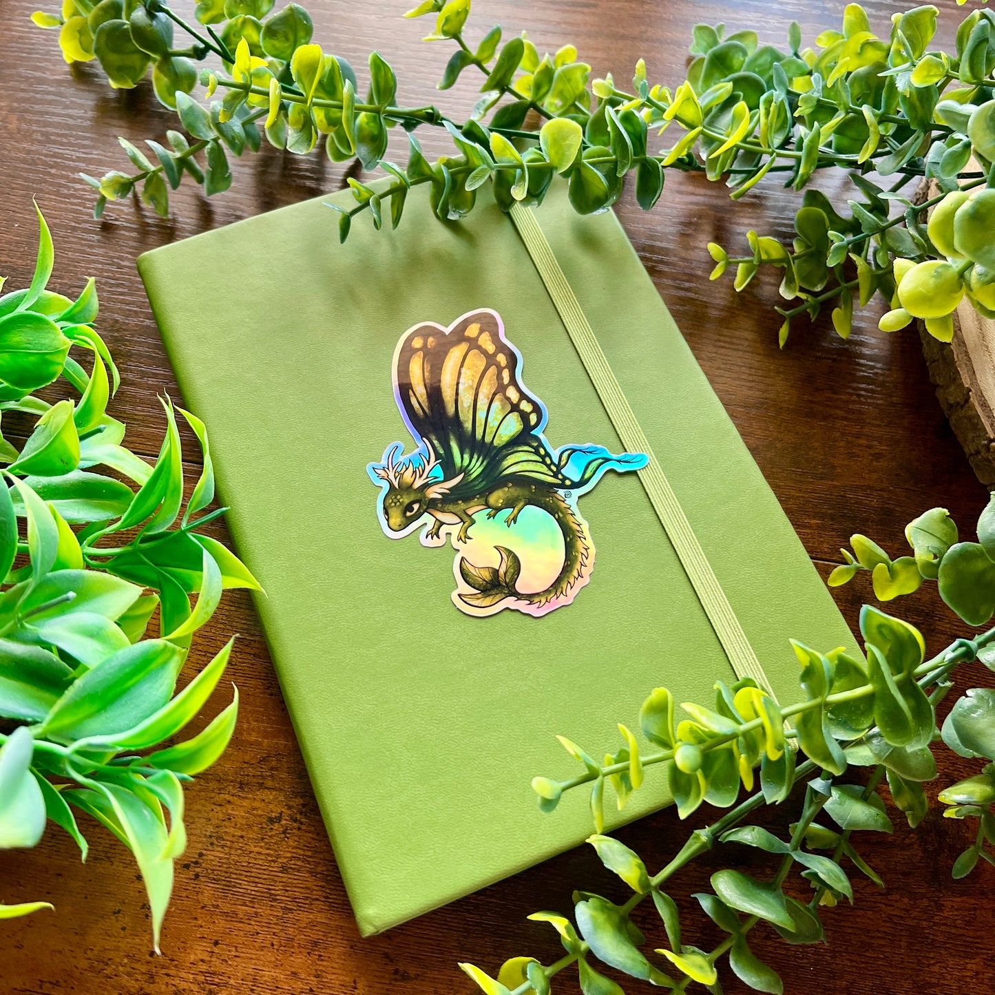 Mythical Dragon Holographic Sticker