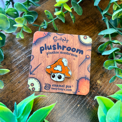 Plushroom the Mushroom Enamel Pin