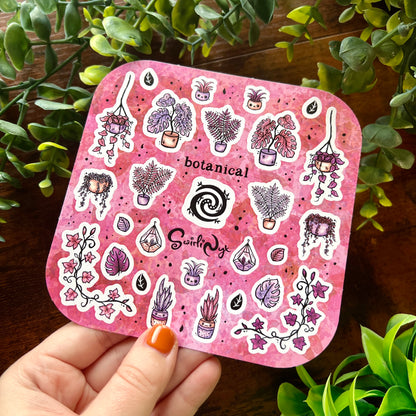 Pink Botanical Sticker Sheet