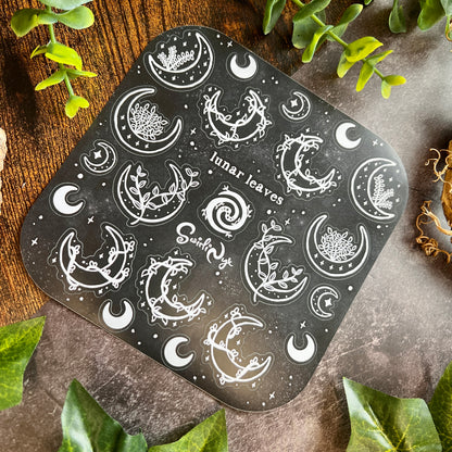 Dark Lunar Leaves Sticker Sheet