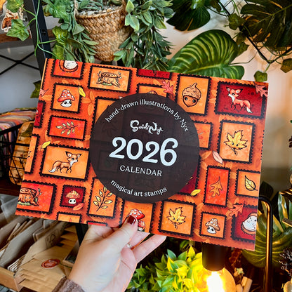 Magical Stamp Wall Calendar 2026
