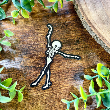 Dancing Skeleton Sticker (Glow in the Dark)