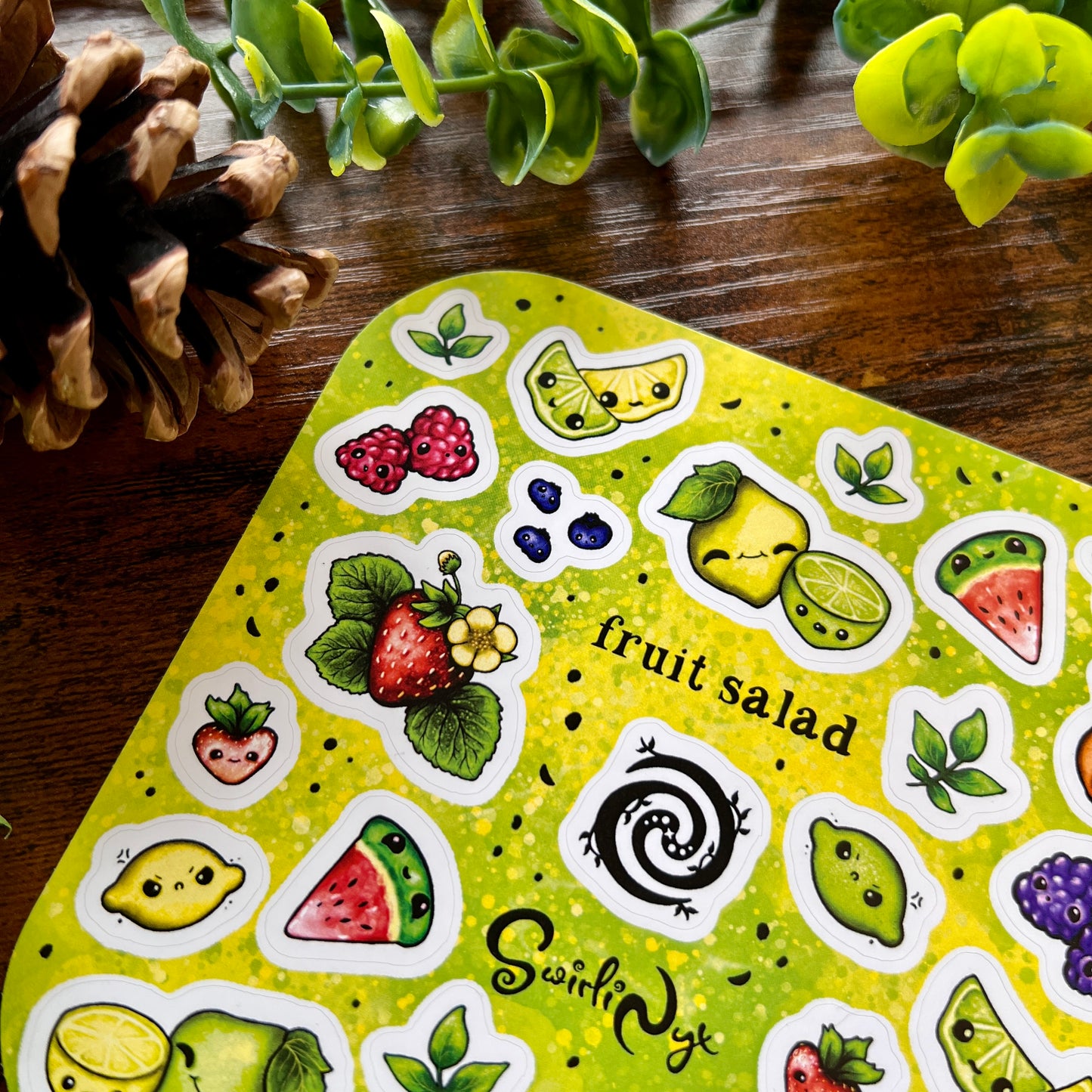 Bright Fruit Salad Sticker Sheet