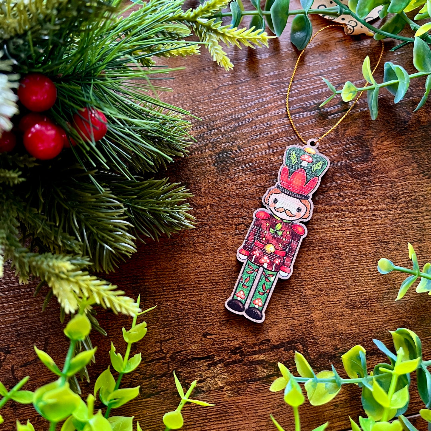 'Hans' Nature's Nutcracker Wooden Decoration