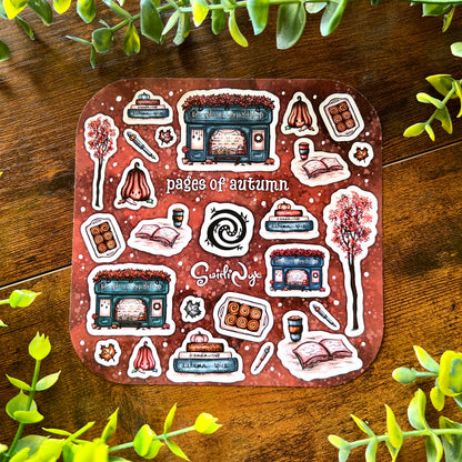 Pages of Autumn Berry Sticker Sheet