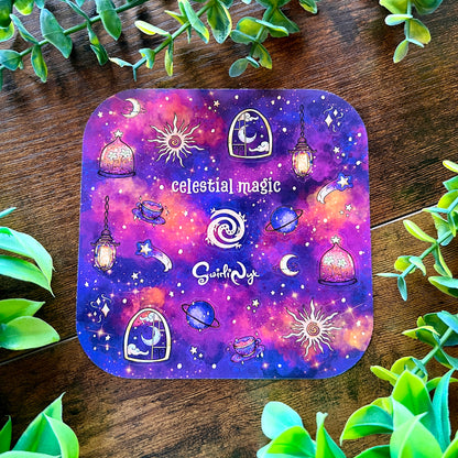 Celestial Magic Purple Sticker Sheet