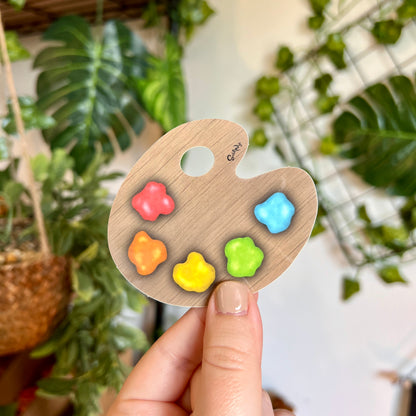 Classic Paint Palette Translucent Sticker