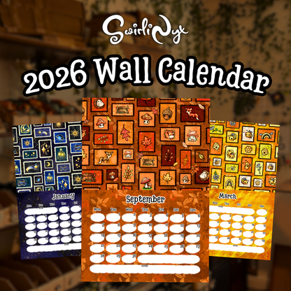 Magical Stamp Wall Calendar 2026