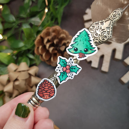 Festive Foliage Green Sticker Sheet