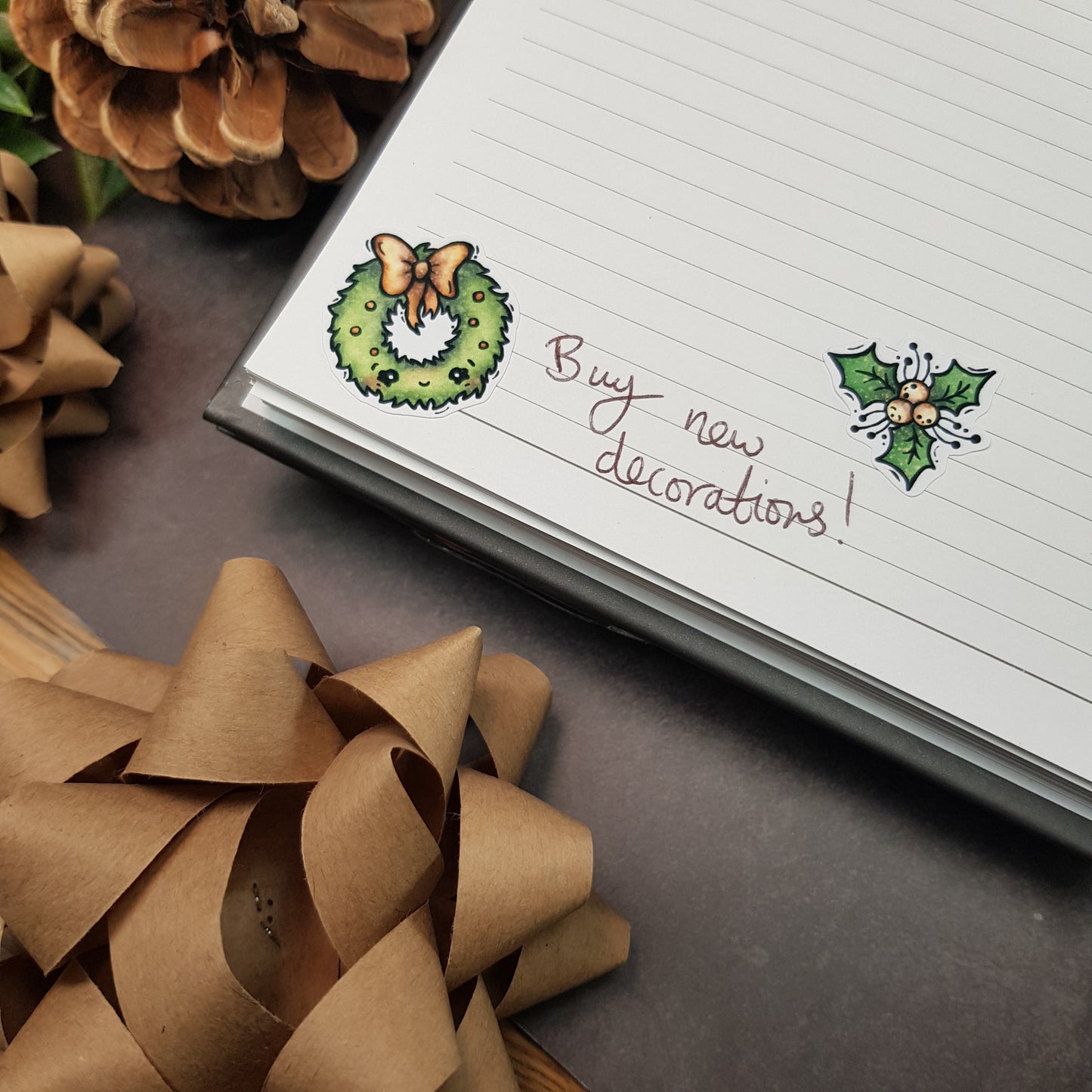 Festive Foliage Green Sticker Sheet