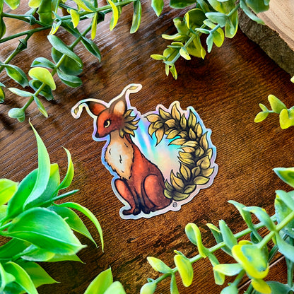 Mythical Fox Holographic Sticker