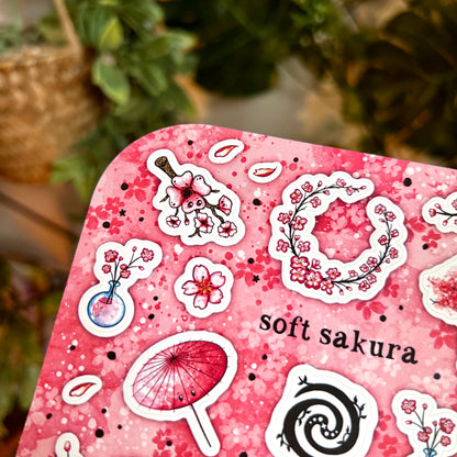 Pink Soft Sakura Sticker Sheet
