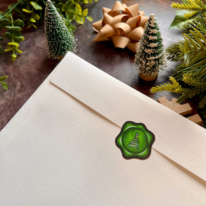 END OF LINE Festive Wax Seal Sticker Sheet