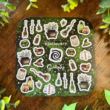 Green Apothecary Sticker Sheet