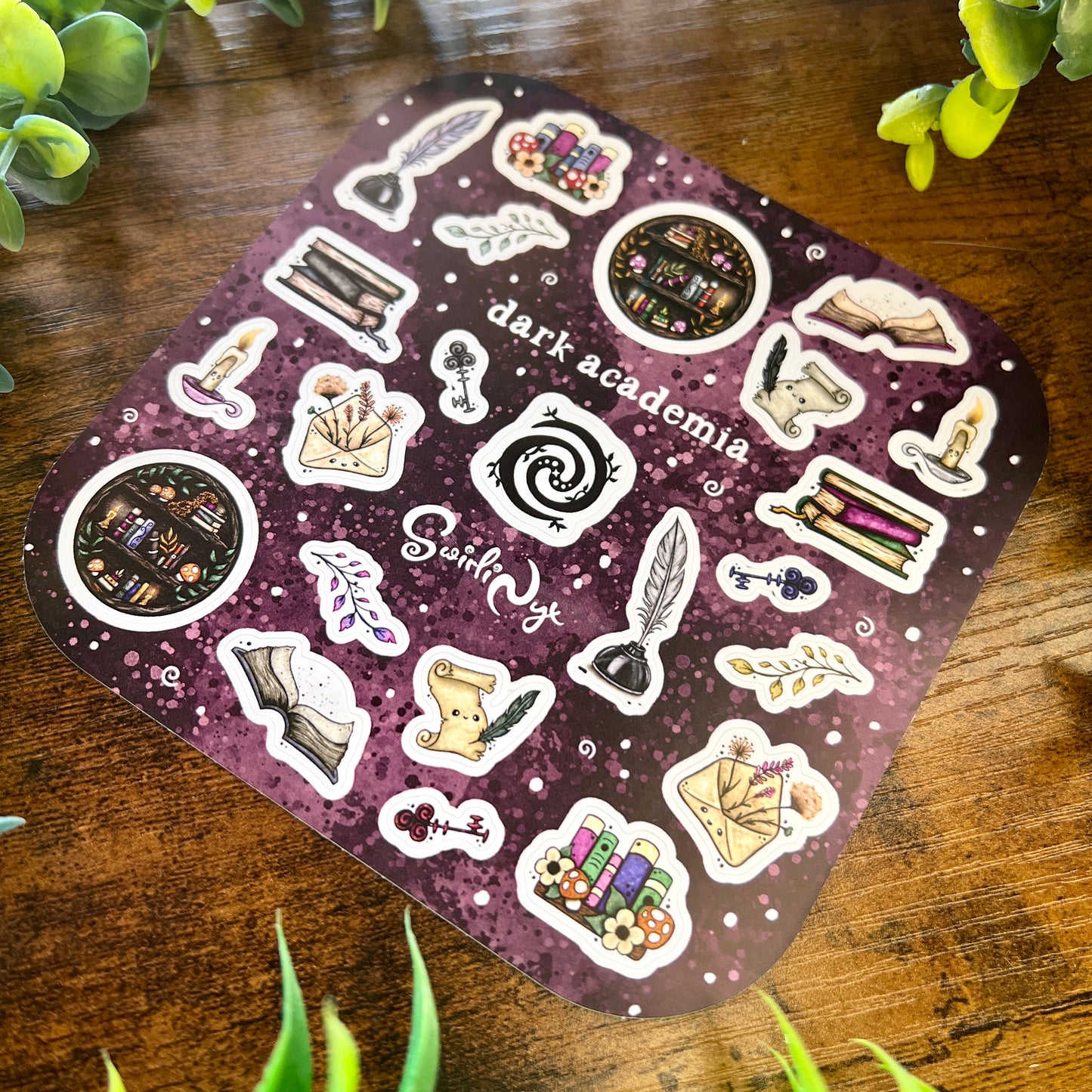 Gothic Dark Academia Sticker Sheet