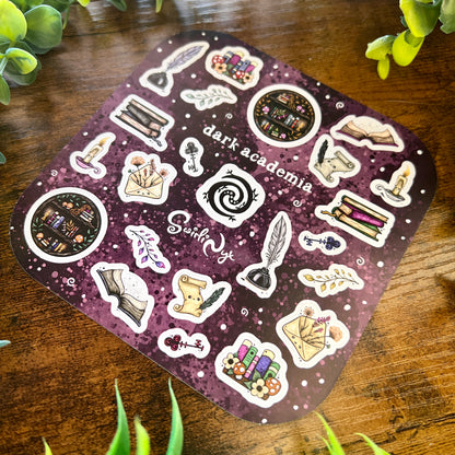 Gothic Dark Academia Sticker Sheet