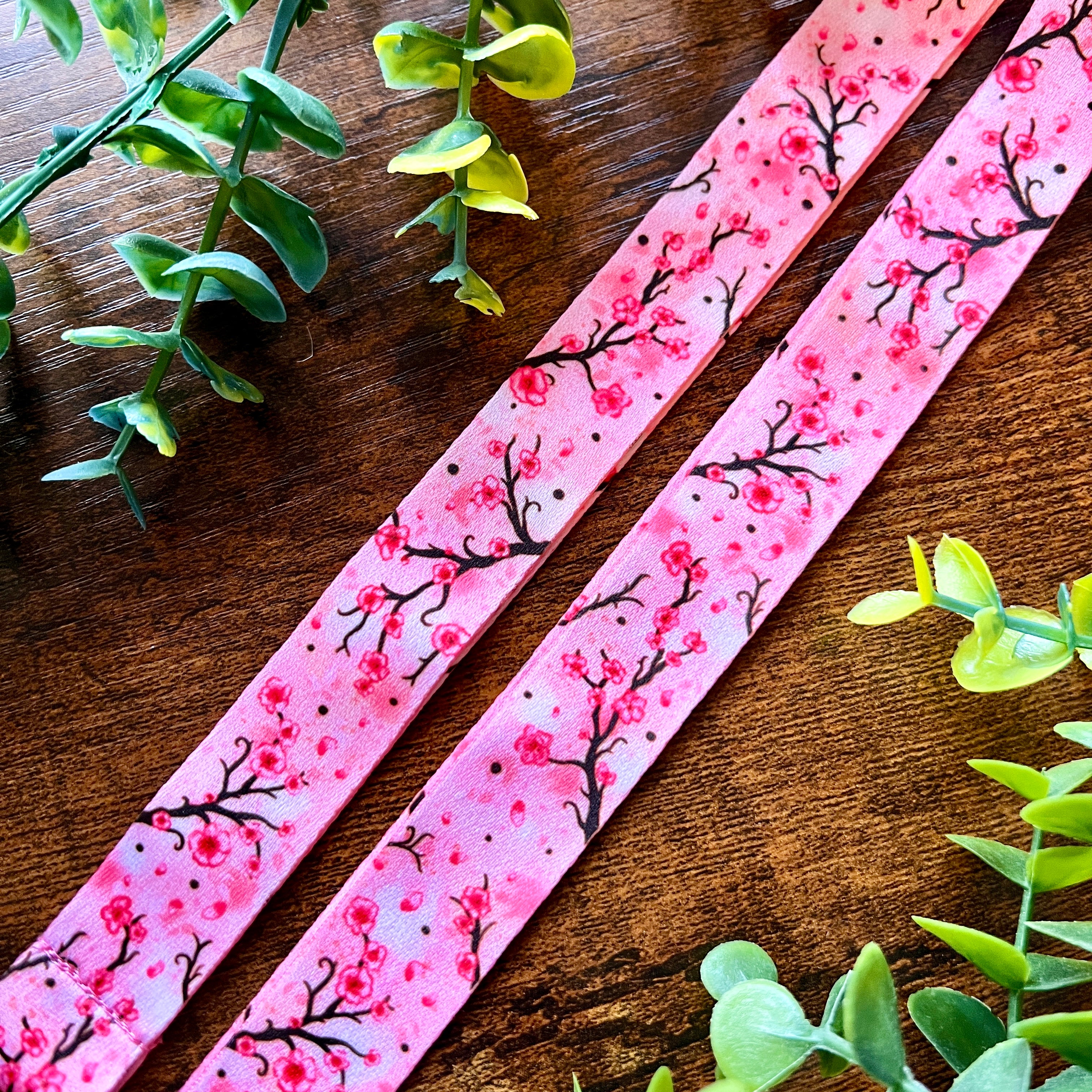 Pink Sakura Lanyard