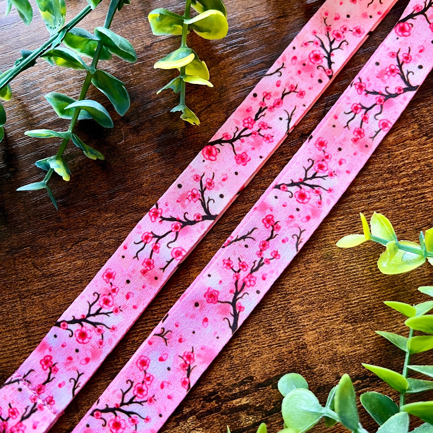 Pink Sakura Lanyard