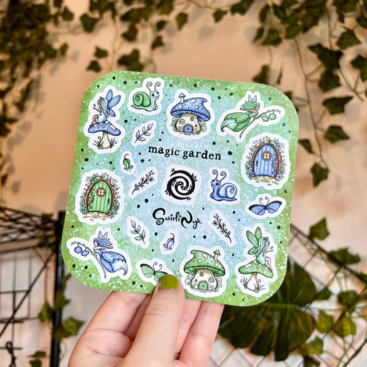 Blue Magic Garden Sticker Sheet