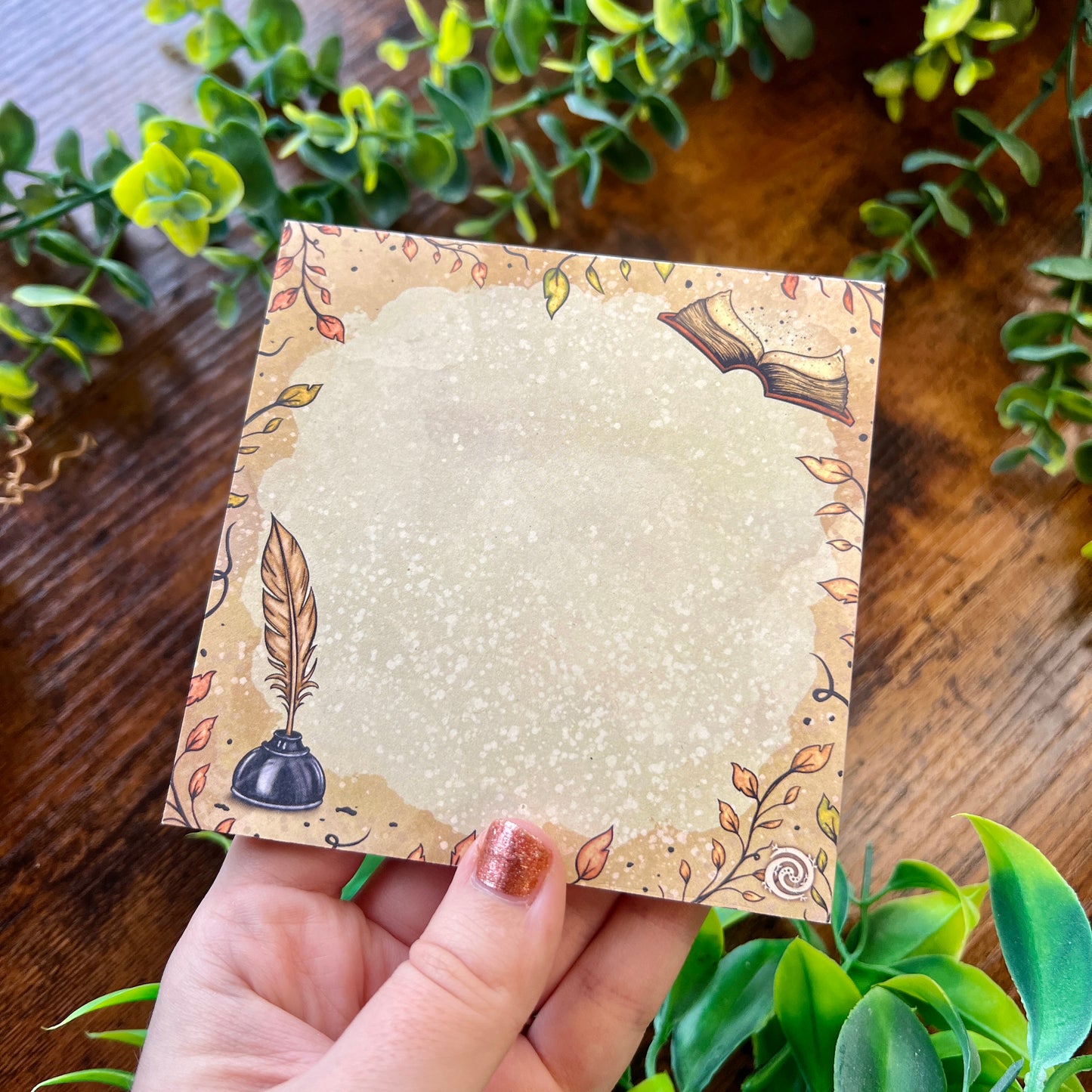 Ink and Quill Memo Pad Small