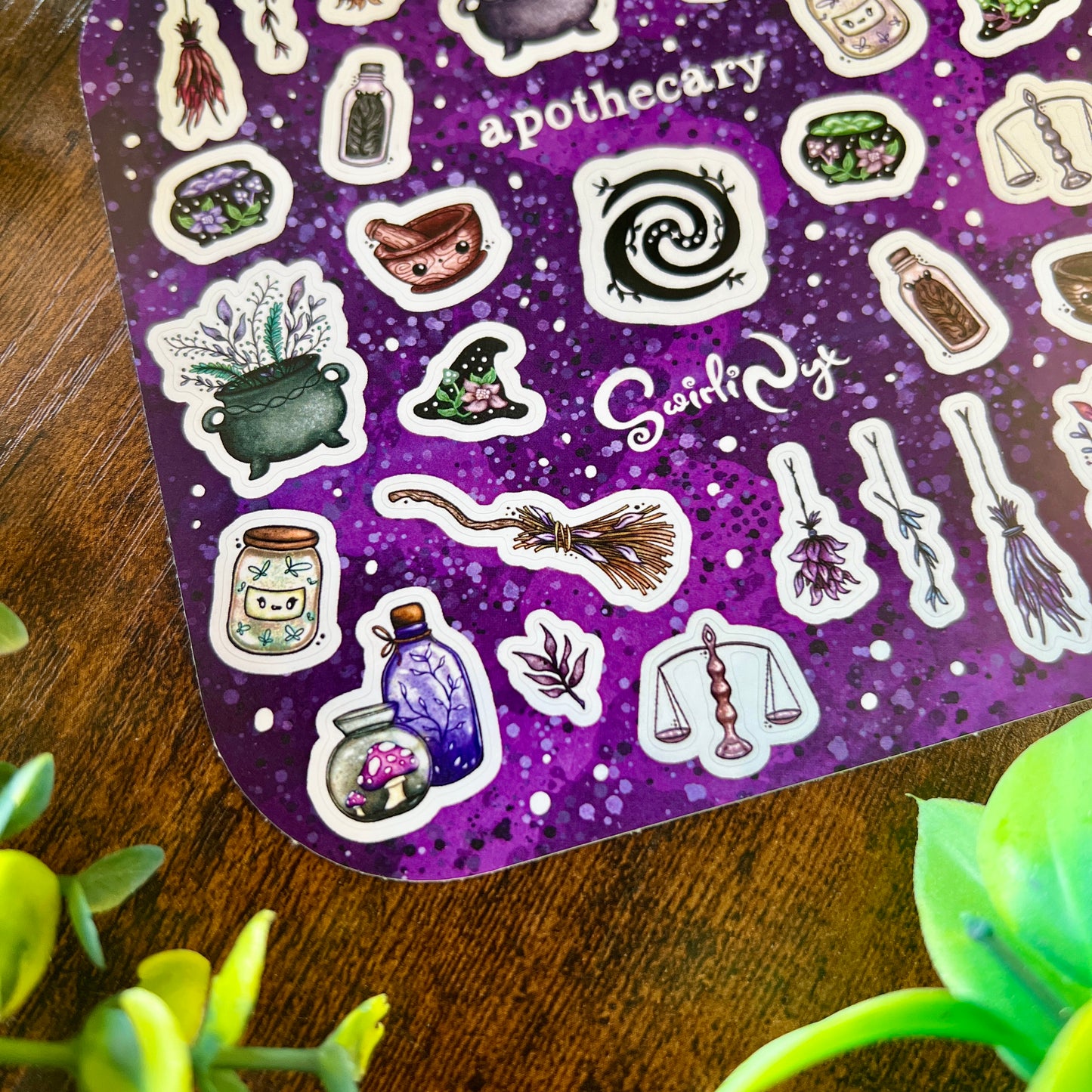 Purple Apothecary Sticker Sheet