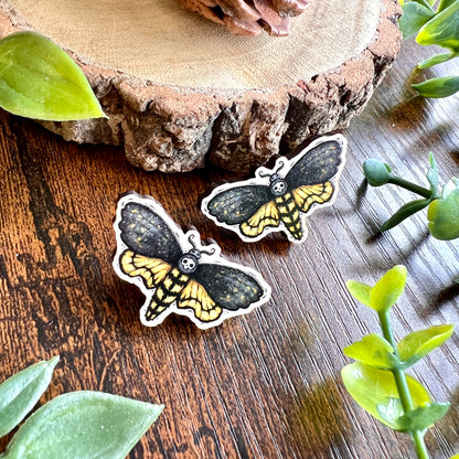 Death Moth Wooden Pin