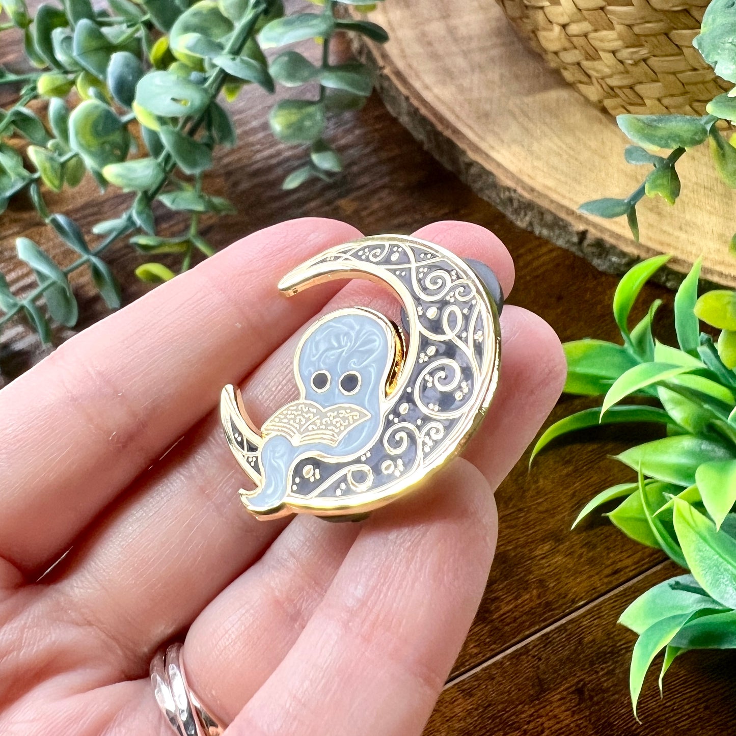 Wisper the Ghost Enamel Pin