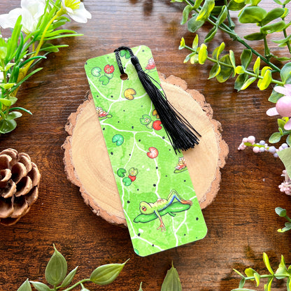 SECOND Tropical Lily Pad Frog Bookmark