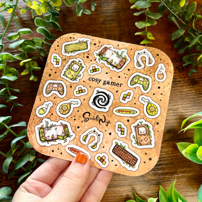 Neutral Cosy Gamer Sticker Sheet