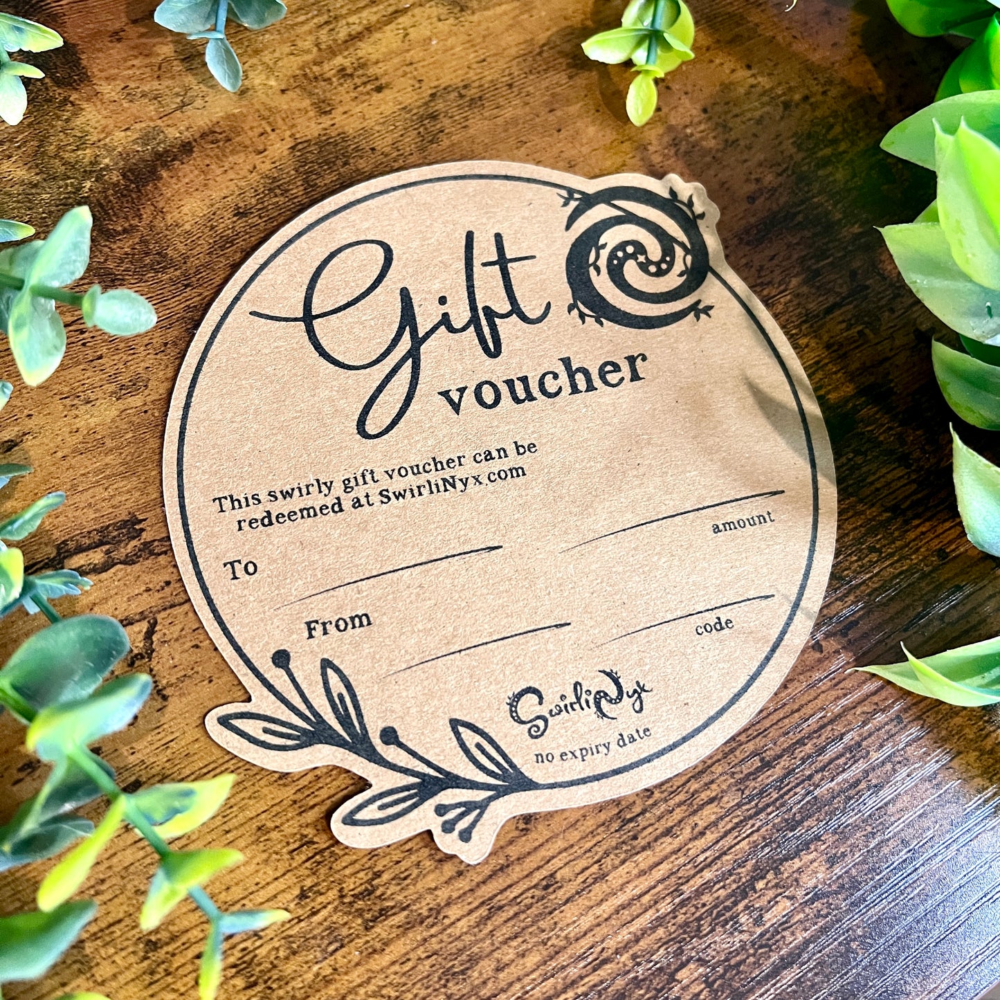 Swirly Gift Voucher (Physical)