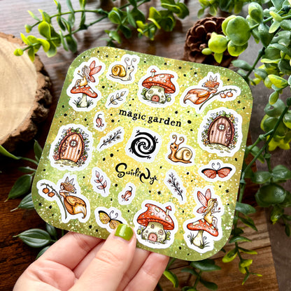 Red Magic Garden Sticker Sheet
