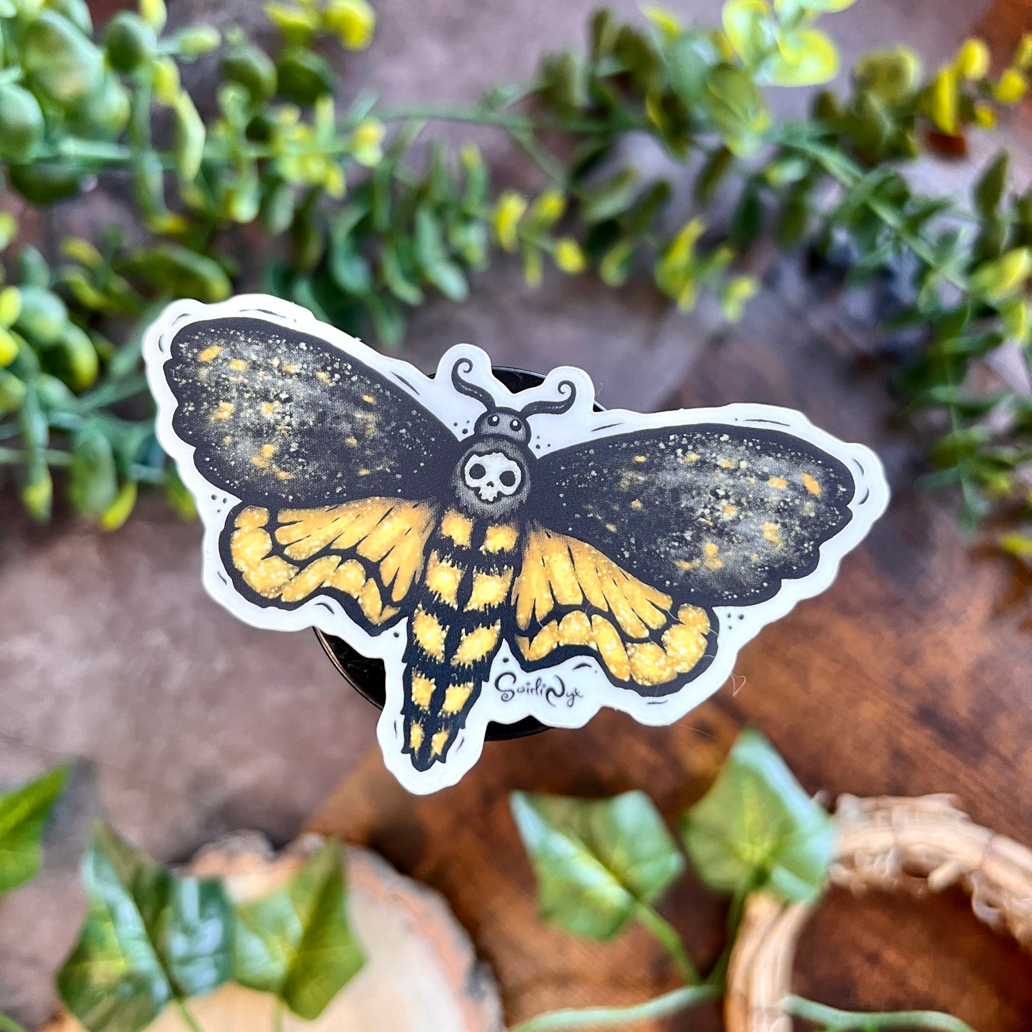 Death Moth Clear Sticker