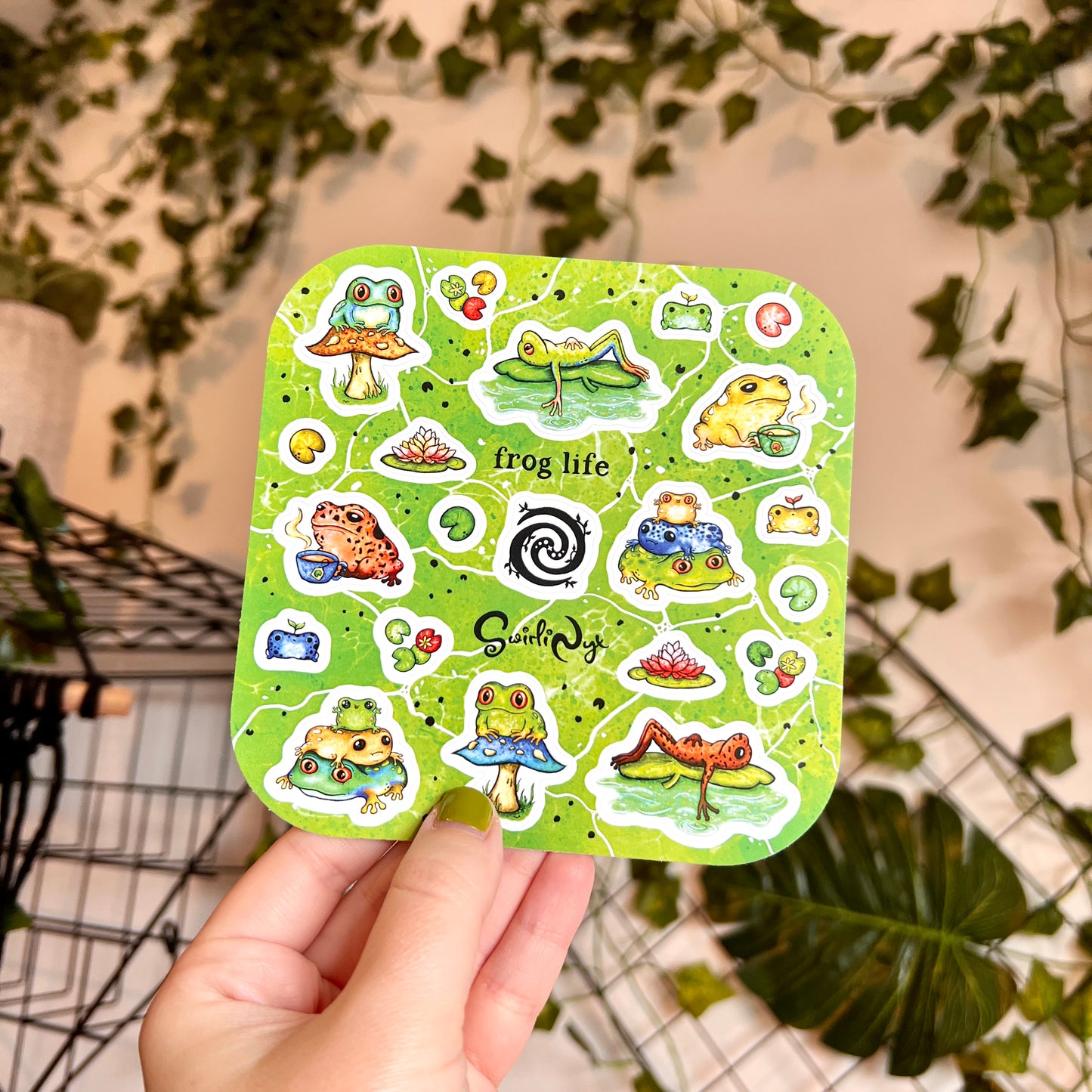 Tropical Frog Life Sticker Sheet