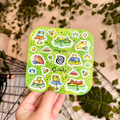 Tropical Frog Life Sticker Sheet