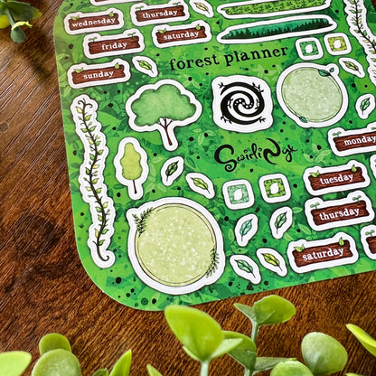 Forest Planner Sticker Sheet