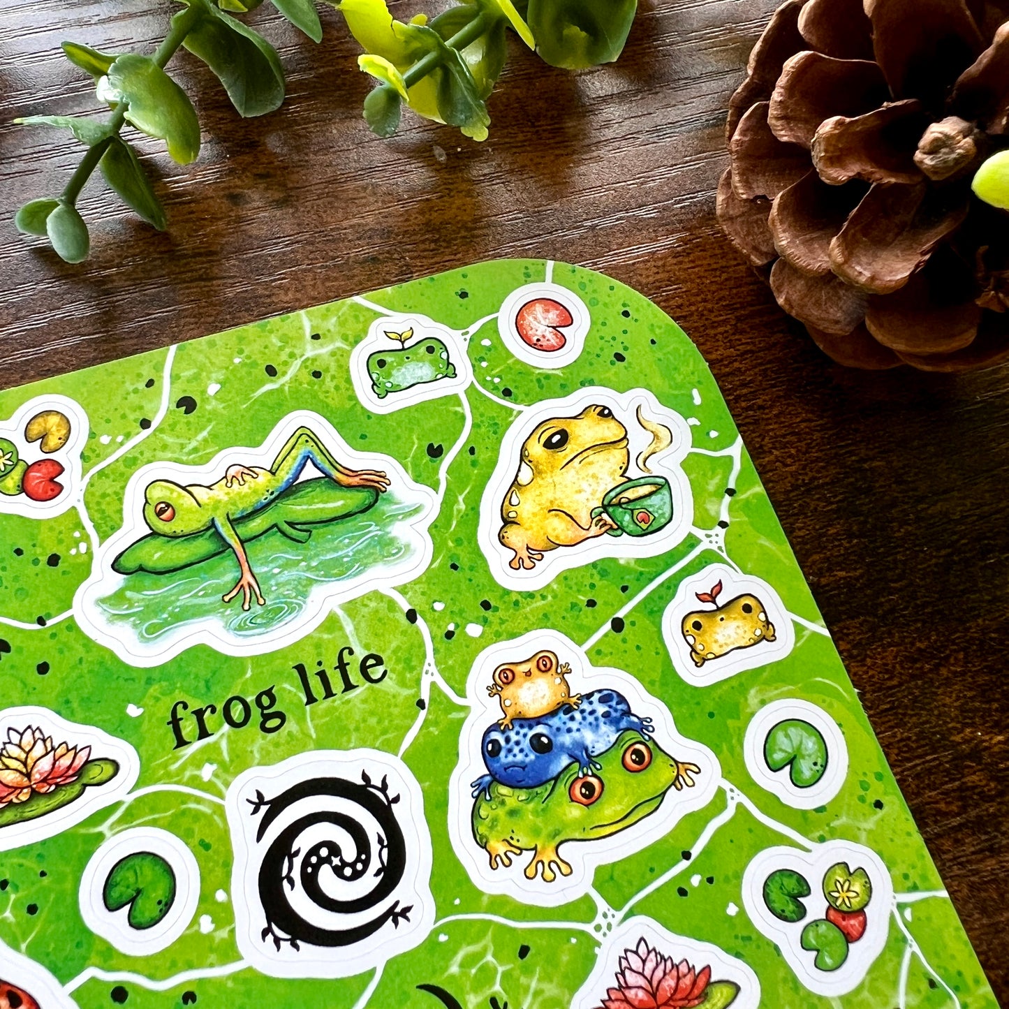 Tropical Frog Life Sticker Sheet