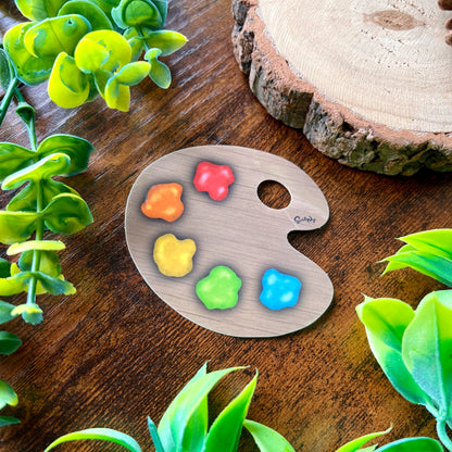 Classic Paint Palette Translucent Sticker