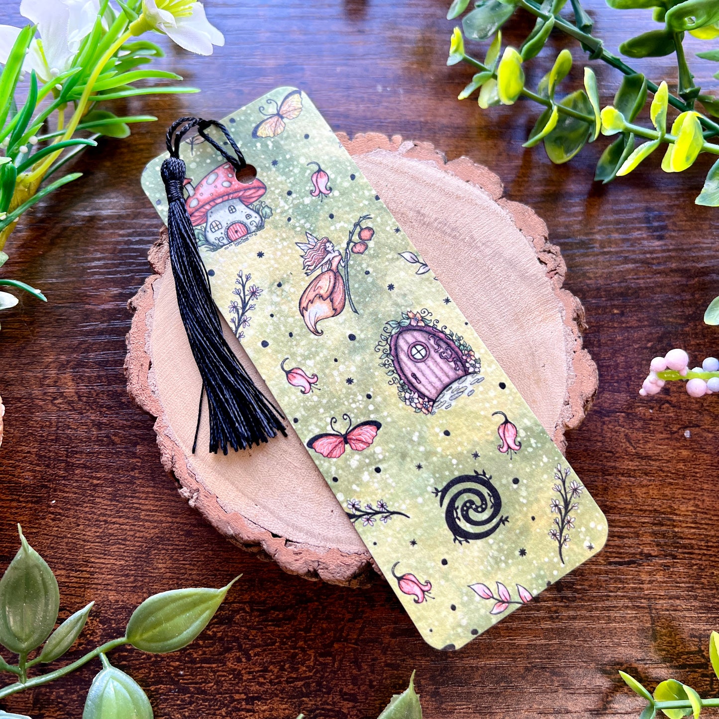 SECOND Red Magic Garden Bookmark