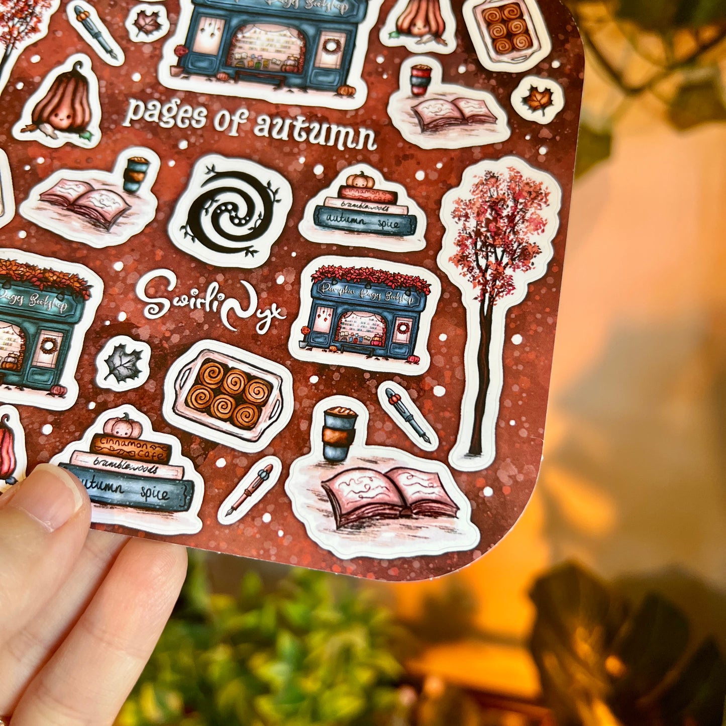 Pages of Autumn Berry Sticker Sheet