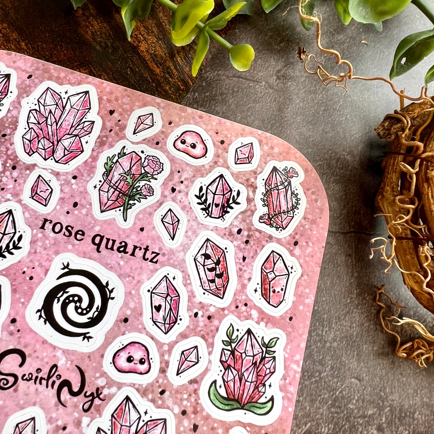 Rose Quartz Sticker Sheet