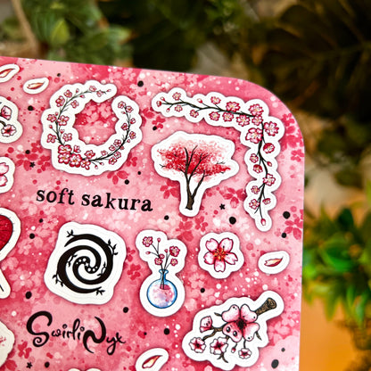 Pink Soft Sakura Sticker Sheet