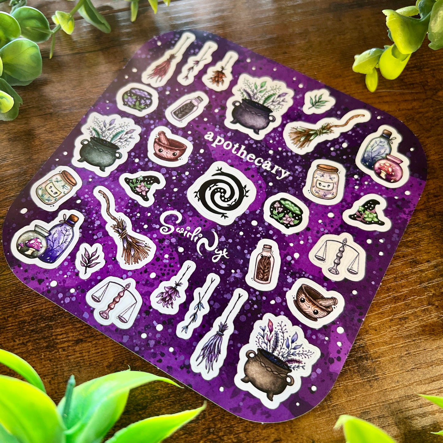 Purple Apothecary Sticker Sheet