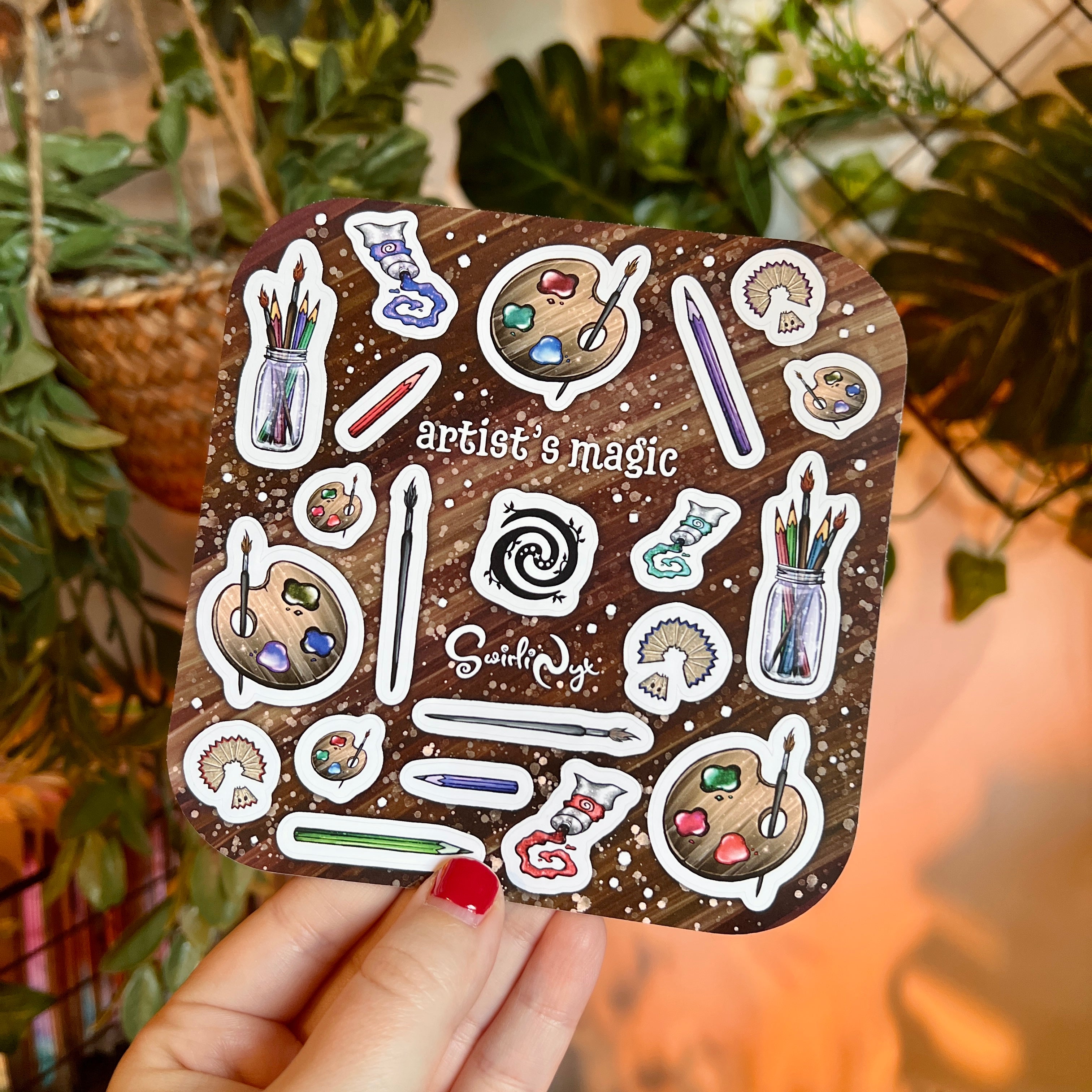 Artist's Magic Dark Sticker Sheet