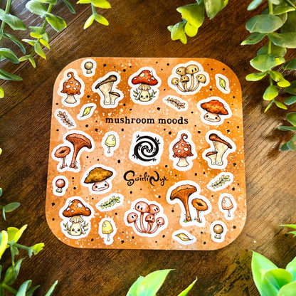 Natural Mushroom Moods Sticker Sheet